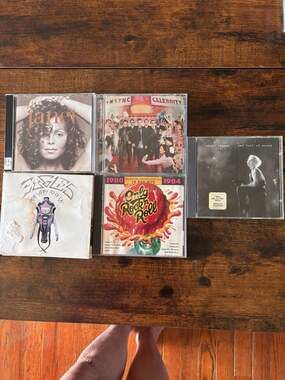 Lot of 5 Music CDs featuring Janet Jackson, *NSYNC, Cyndi Lauper, The Eagles, an